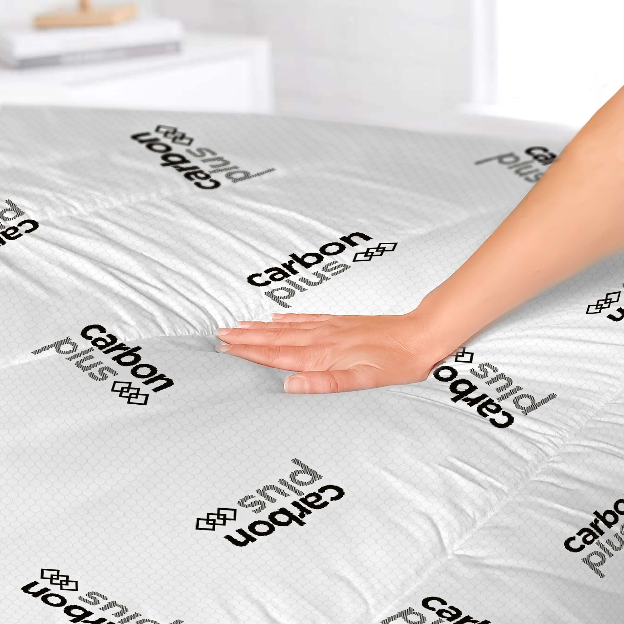 TOPPER TRAPUNTATO CARBONIO CON ELASTICI - Made in Italy