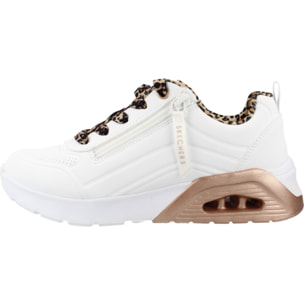 Zapatillas Niña Uno Lite 2.0 - Leopard Stride Blanco