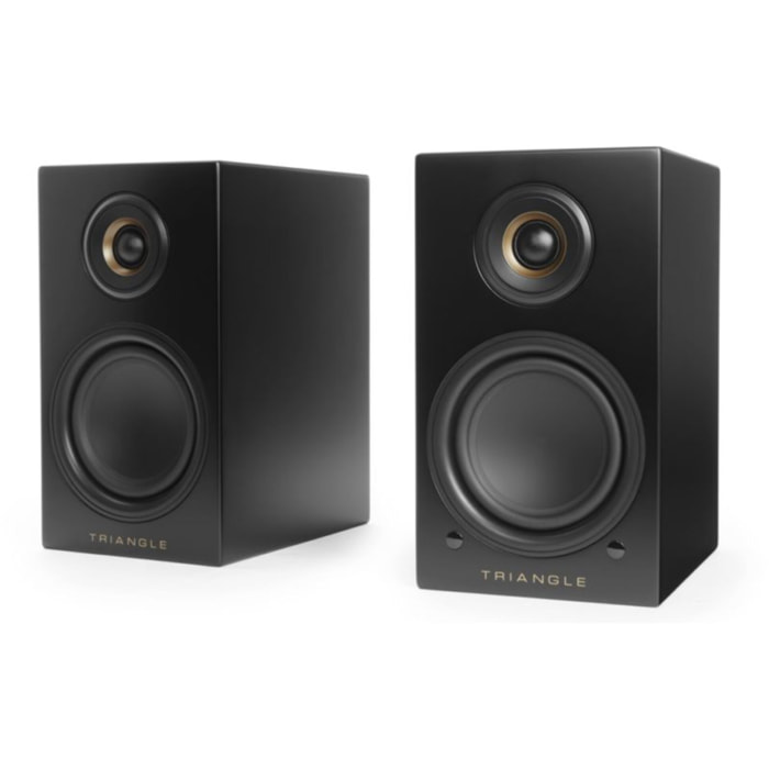 Enceinte bibliothèque active TRIANGLE LN01A ELARA NOIR MAT X2