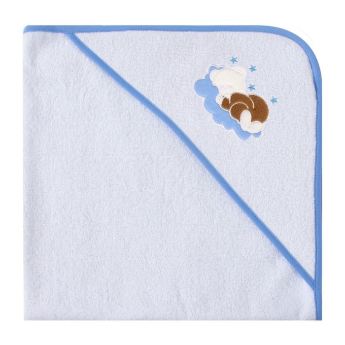 Cape de bain 90x90 cm Bleu