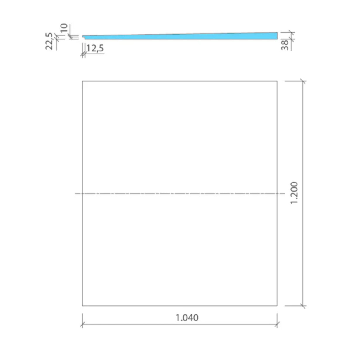 Pack receveur de douche pré-penté 104 x 120 x 3,8 cm WEDI Fundo Flex béton + bonde horizontale + écoulement linéaire + support + colle 610 + kit d'étancheité