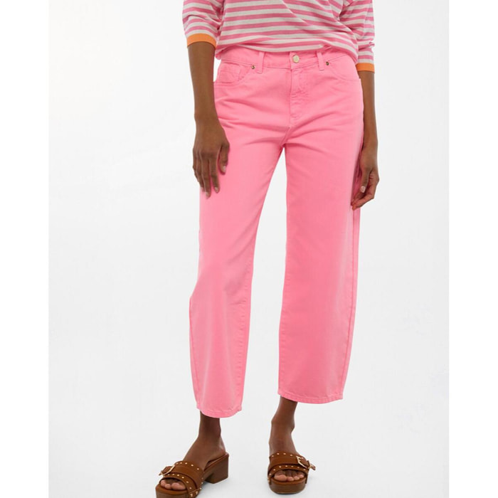Pantaloni fluorescenti color carota