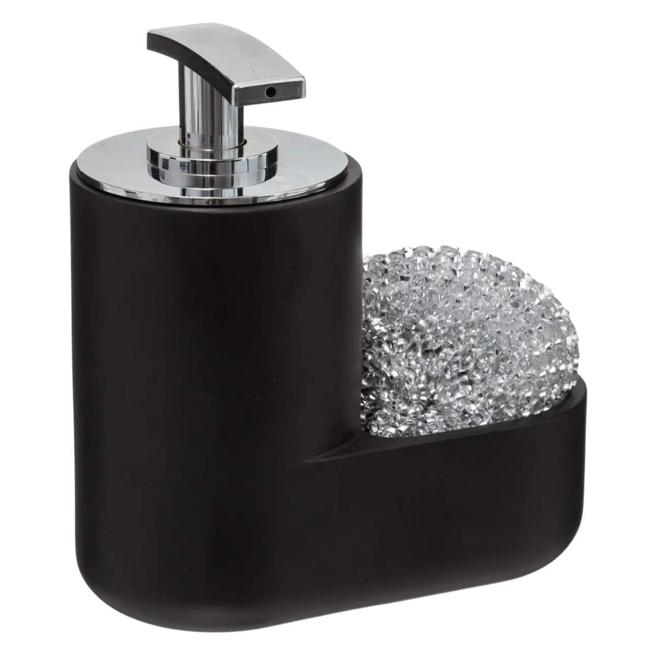 Distributeur savon avec éponge 300ml noir