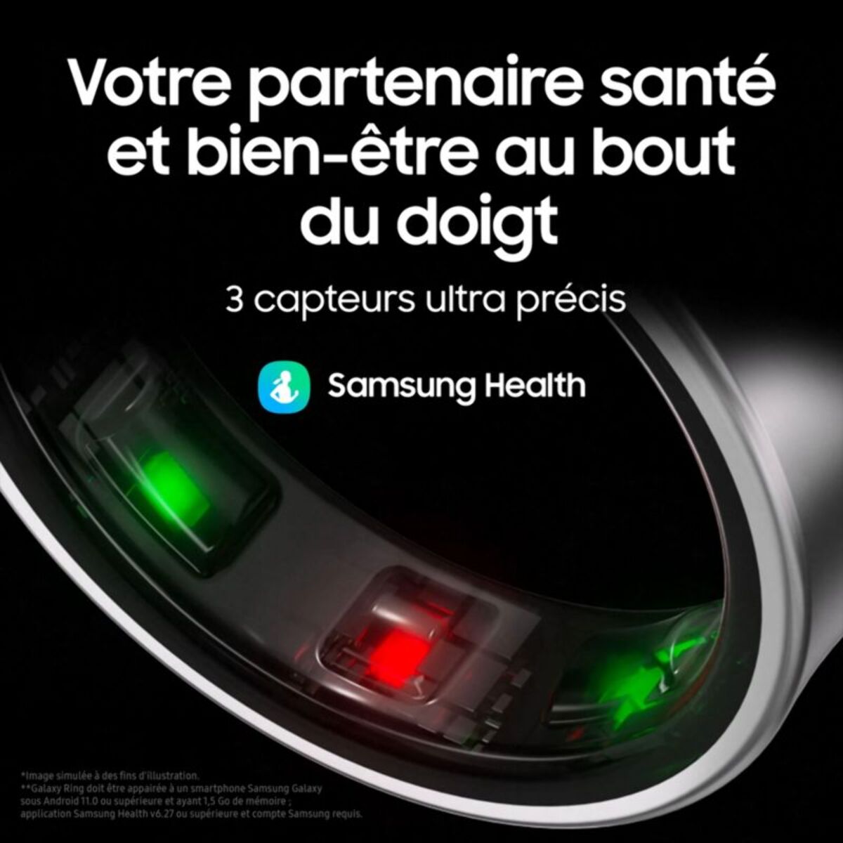 Bagues connectées SAMSUNG Ring taille 12 Or