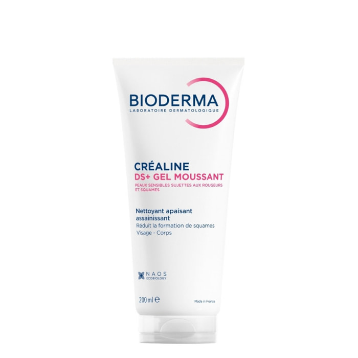 Créaline DS+ Gel Nettoyant - Gel Moussant Apaisant Assainissant - Peaux Sensibles 200 ml
