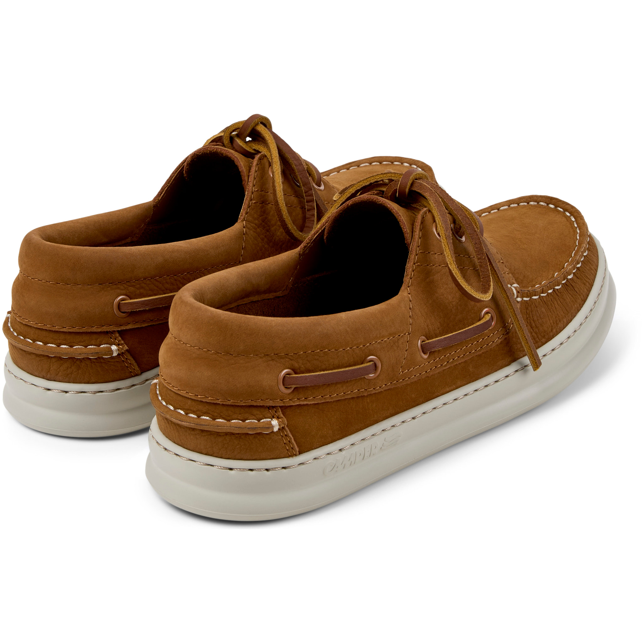 Scarpe stringate - CAMPER Runner Four - Marrone - Pelle nabuk