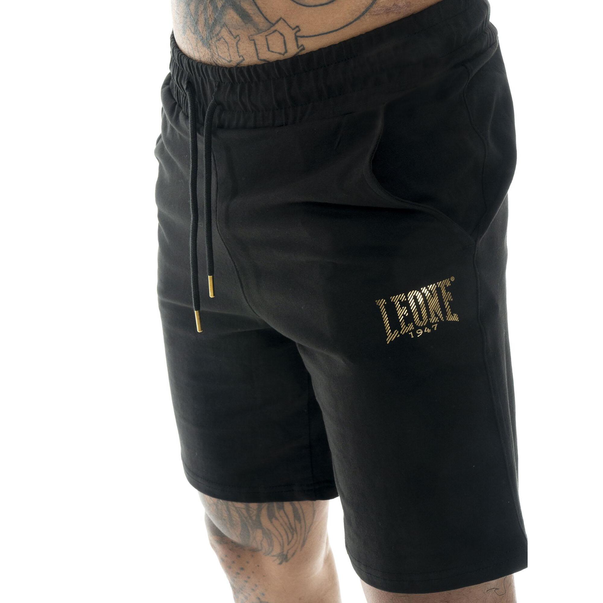 Pantaloni da uomo in cotone non garzato Leone Stripe Gold