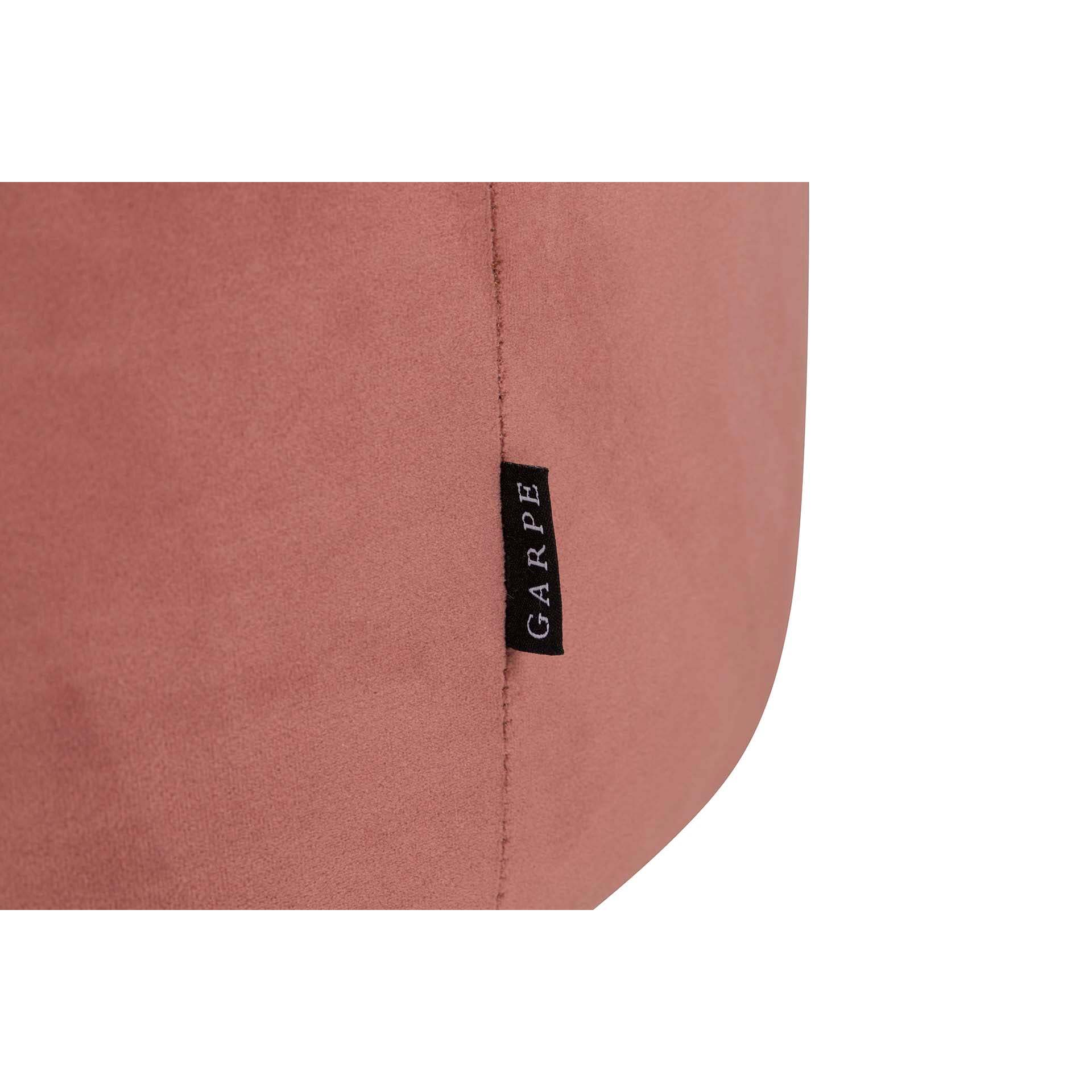 Sofá Velvet Rosa 195x84x76 Cm