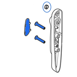 Kit de fixation pose double 5531/5510 + 2 Vis 4x50+2 LA CROISEE DS - DS2624