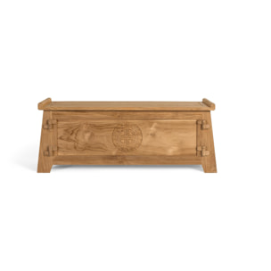 Baúle de Madera de Teca 114 Cm Estilo Colonial Oriental