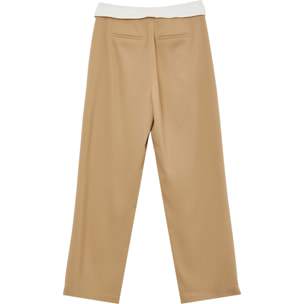 Pantalone con fascia asimmetrica