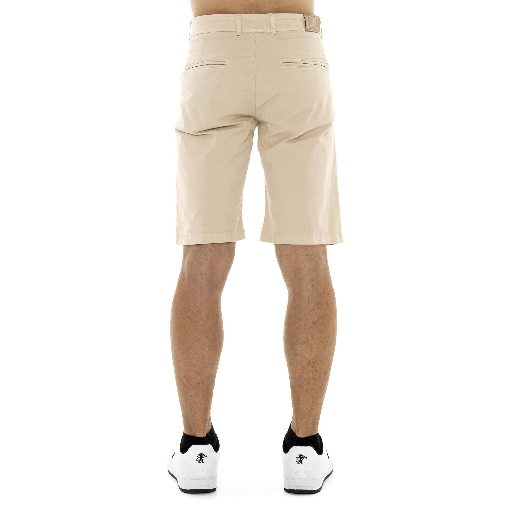 Bermudas chinas de hombre Leone Easy en sarga elástica