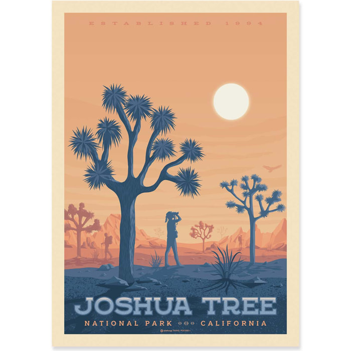 Affiche - Joshua tree - Olahoop Travel Posters