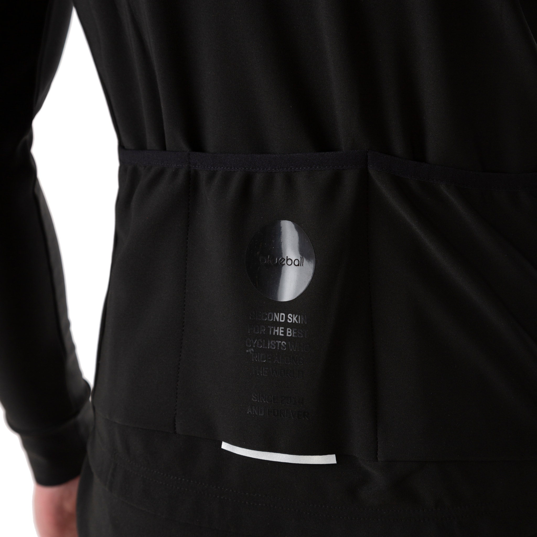 Chaqueta ciclista hombre manga larga negro