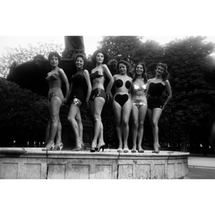 Tableau noir et blanc Liberté - 1956 Tableau alu Dibond