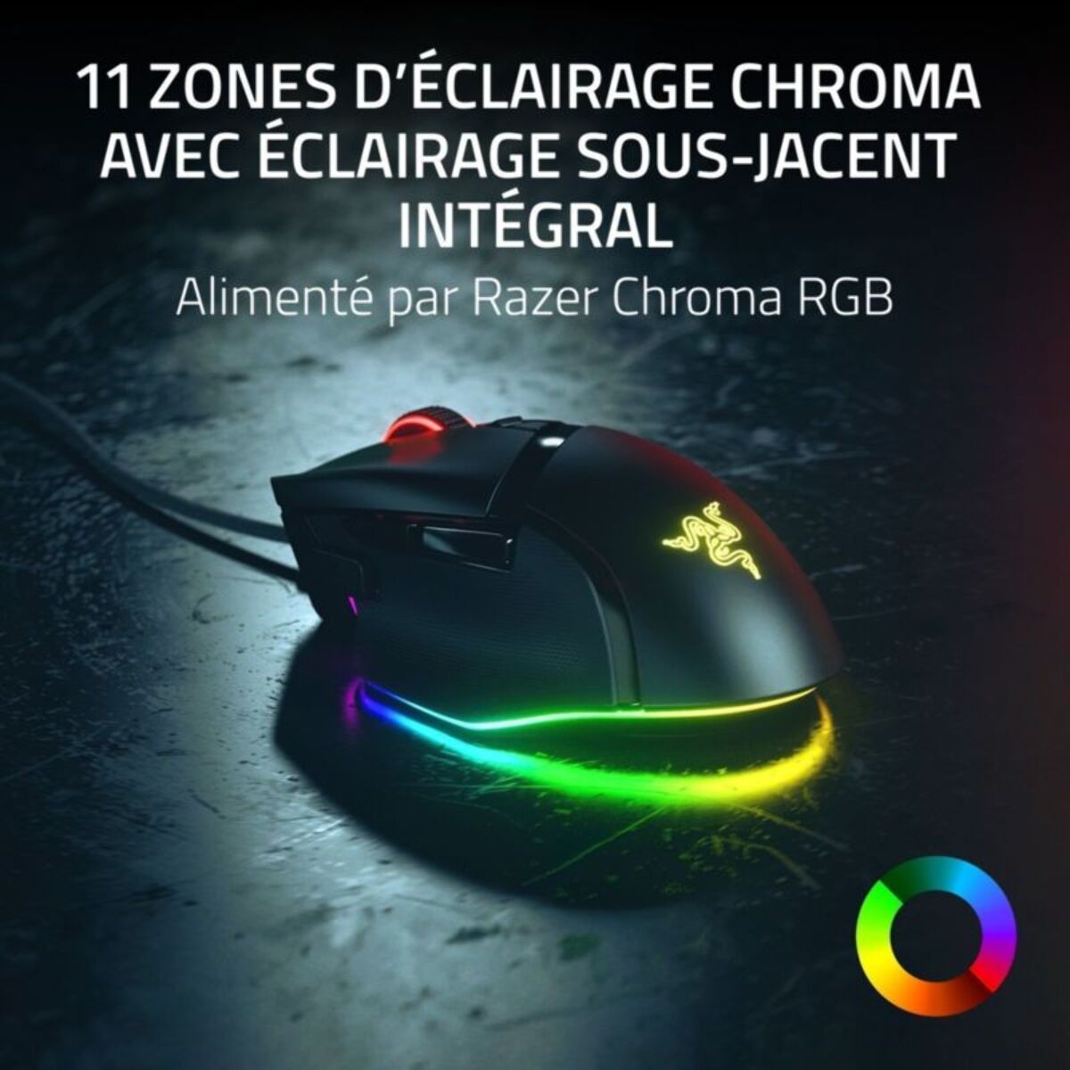 Souris Gamer Filaire RAZER BASILISK V3 35K Noir