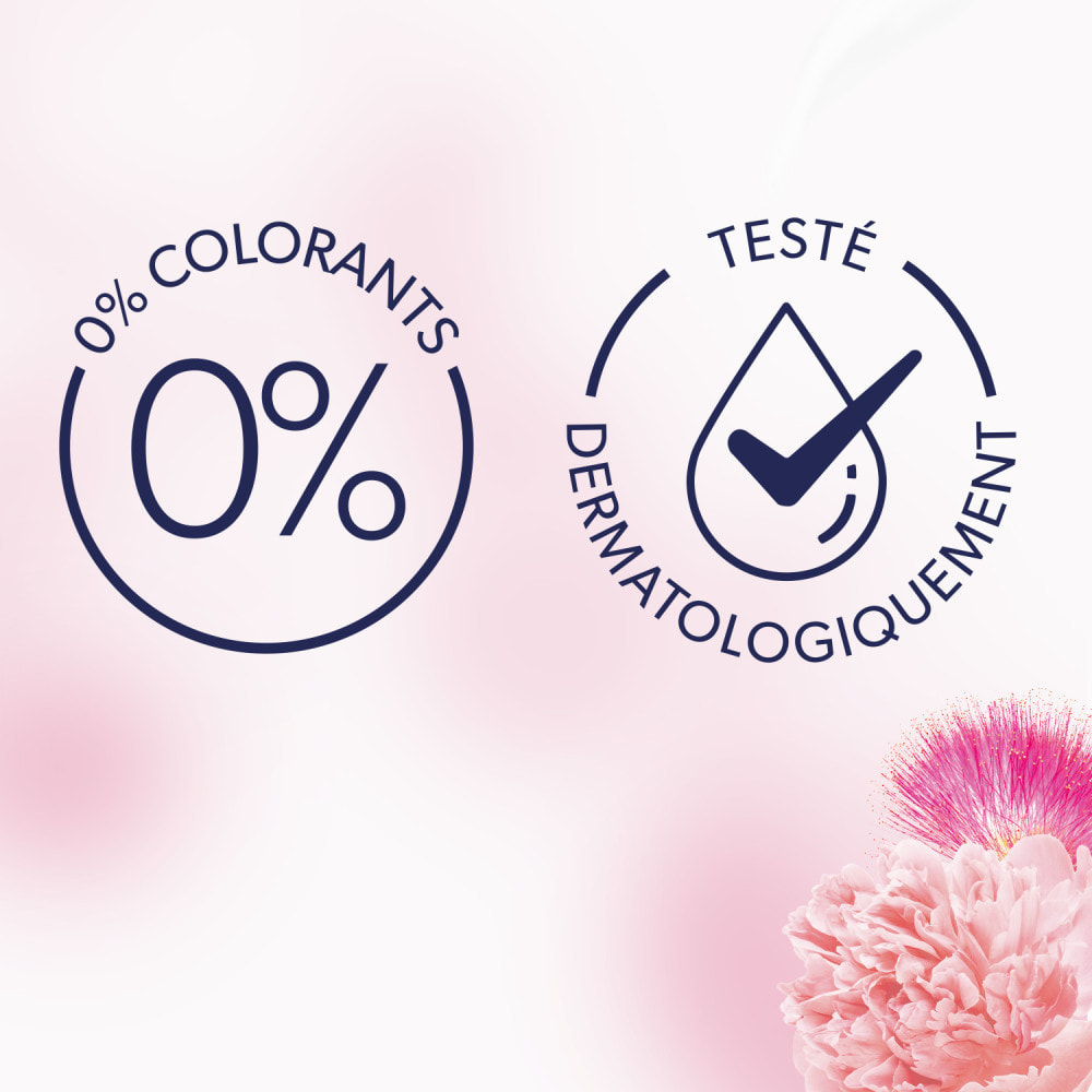 12x40 Lavages Pivoine et Fleur de Soie - Adoucissant Lenor