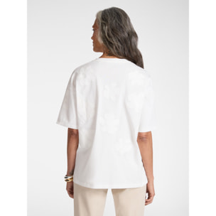 Elena Mirò - T-shirt ricamata - Bianco