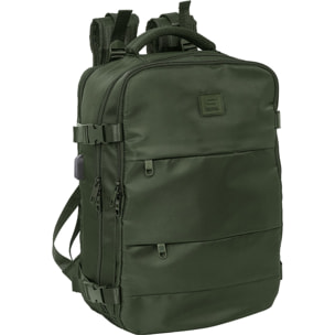 Mochila viaje cabina portatil 15,6 safta "verde"