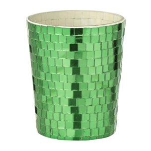 J-Line bougie parfumée Miroir - Tea & Herbs - verre - vert