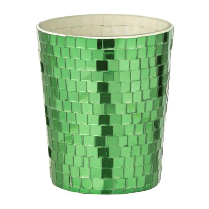 J-Line bougie parfumée Miroir - Tea & Herbs - verre - vert