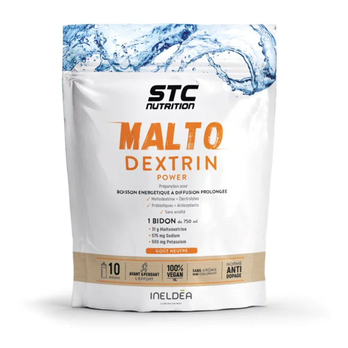 MALTODEXTRIN POWER - Boisson énergétique à diffusion prolongée - Hydratation + maintien de la performance - Vegan - Doypack 500g