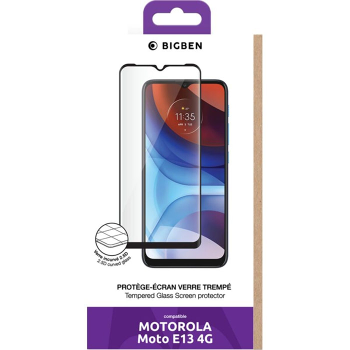 Protège écran BIGBEN CONNECTED Motorola E13 4G black