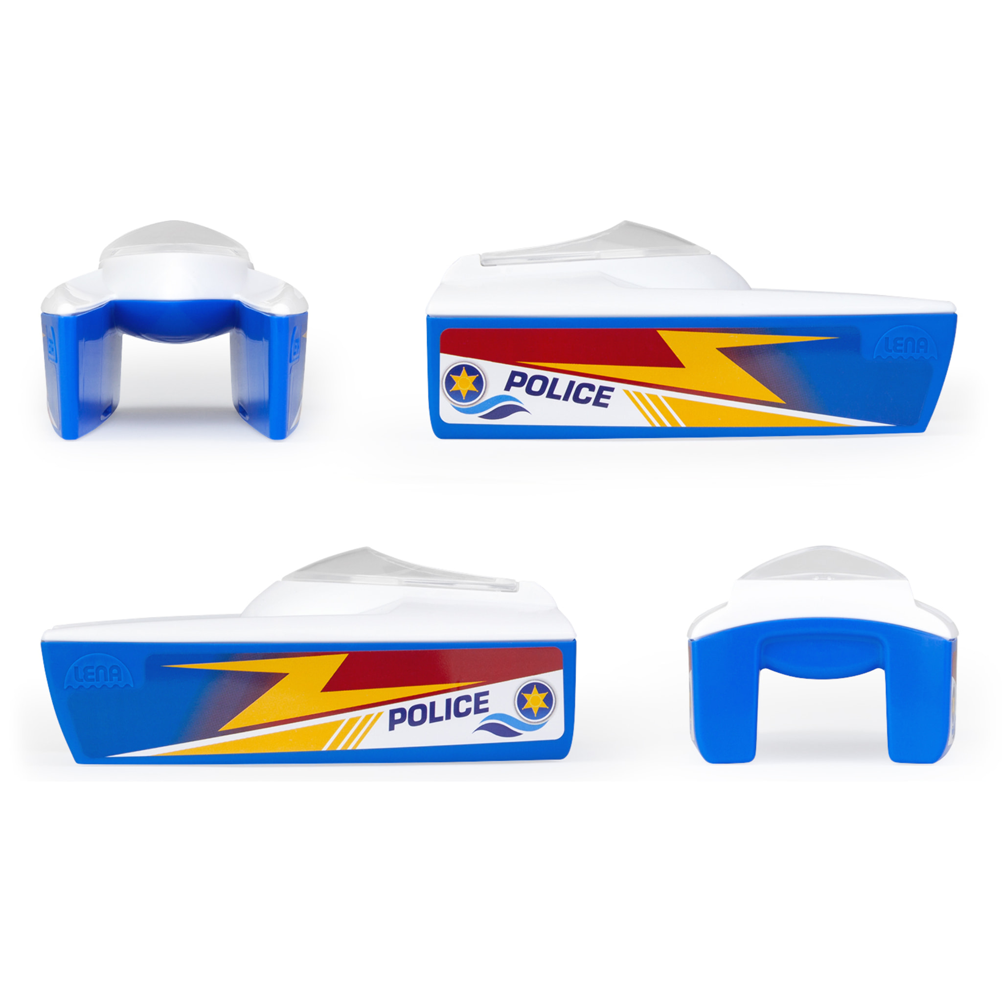 Boaties Police boat, bag with header