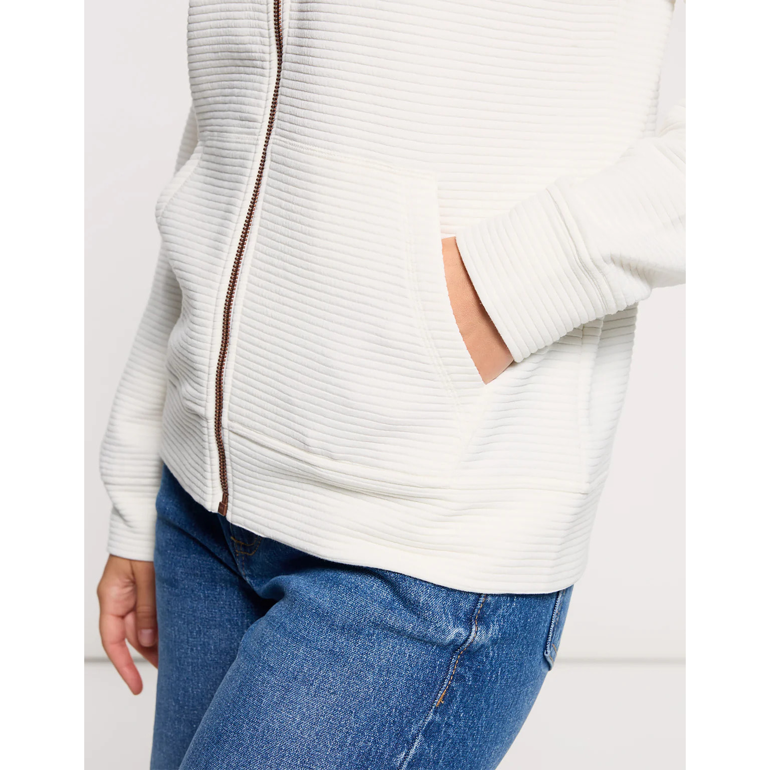 Chaqueta Cremallera Blanco - Tigia