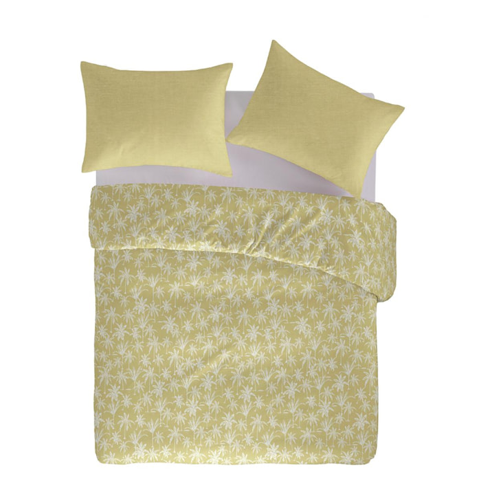 Housse de couette GOA en 100% percale de coton organic- jaune clair - vendue seule