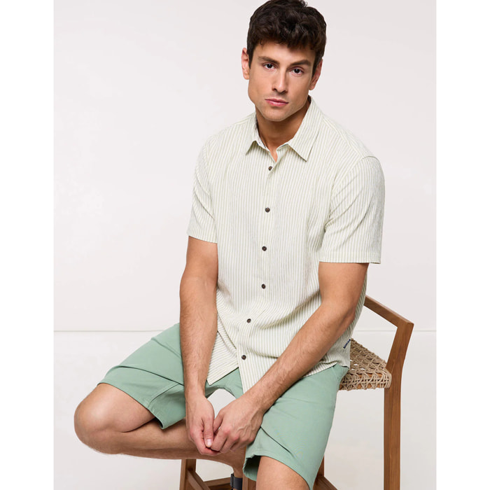 Camisa Manga Corta Verde - Tamesis