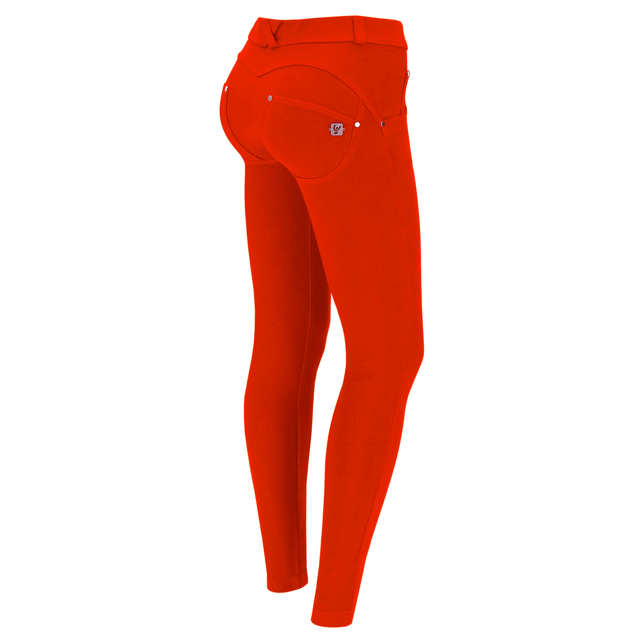 Pantaloni push up WR.UP® skinny in tessuto navetta tinto in capo