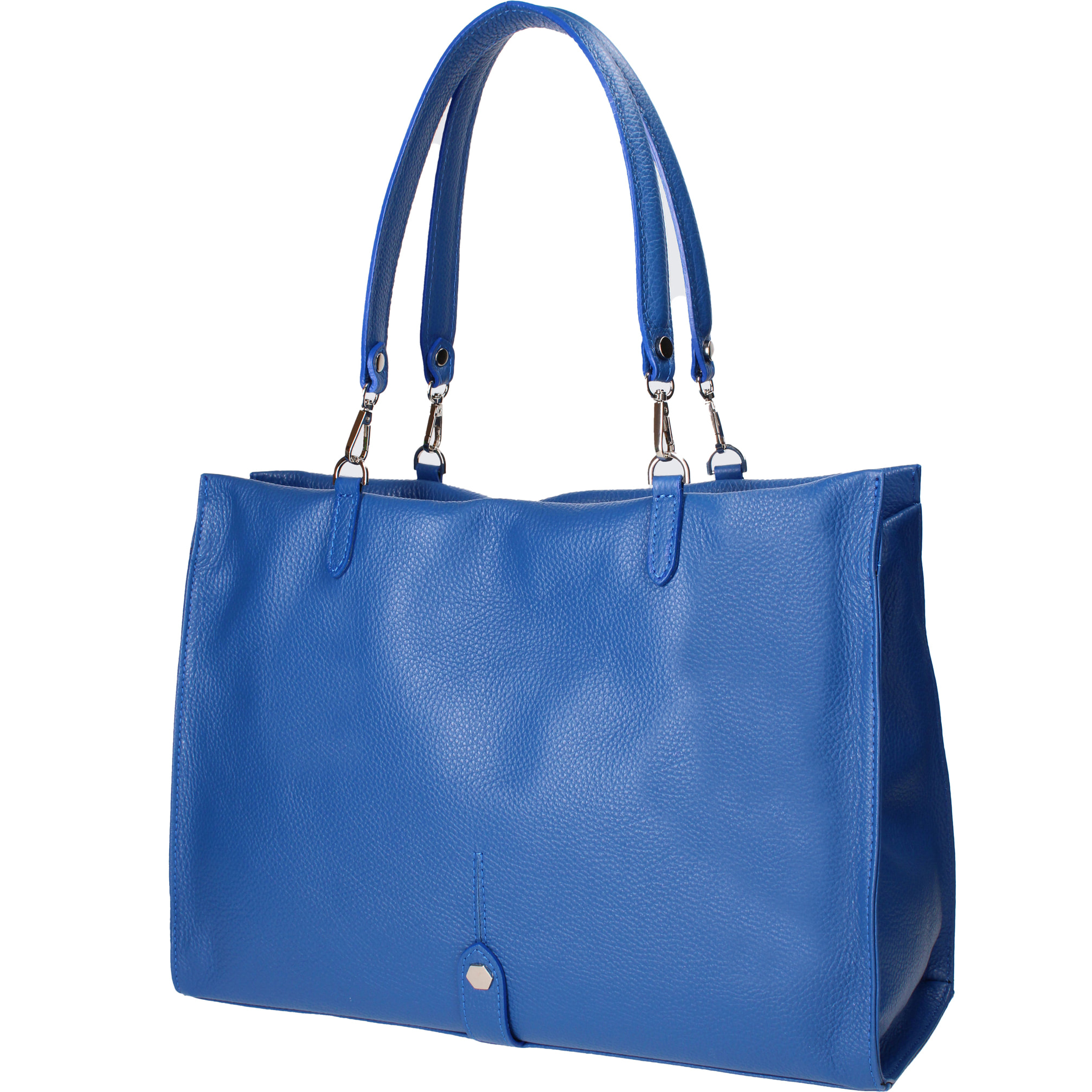 Borsa a spalla da donna In Vera pelle Made in Italy 40x30x15 cm