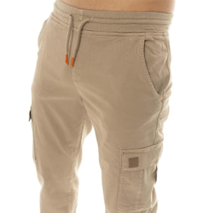 Pantaloni cargo da uomo in twill Leone Military 1947