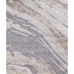 Tappeto Stile Contemporaneo Beige-Grigio