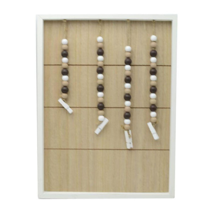 Portamemo lignum in legno rettangolare cm27x2,5h36