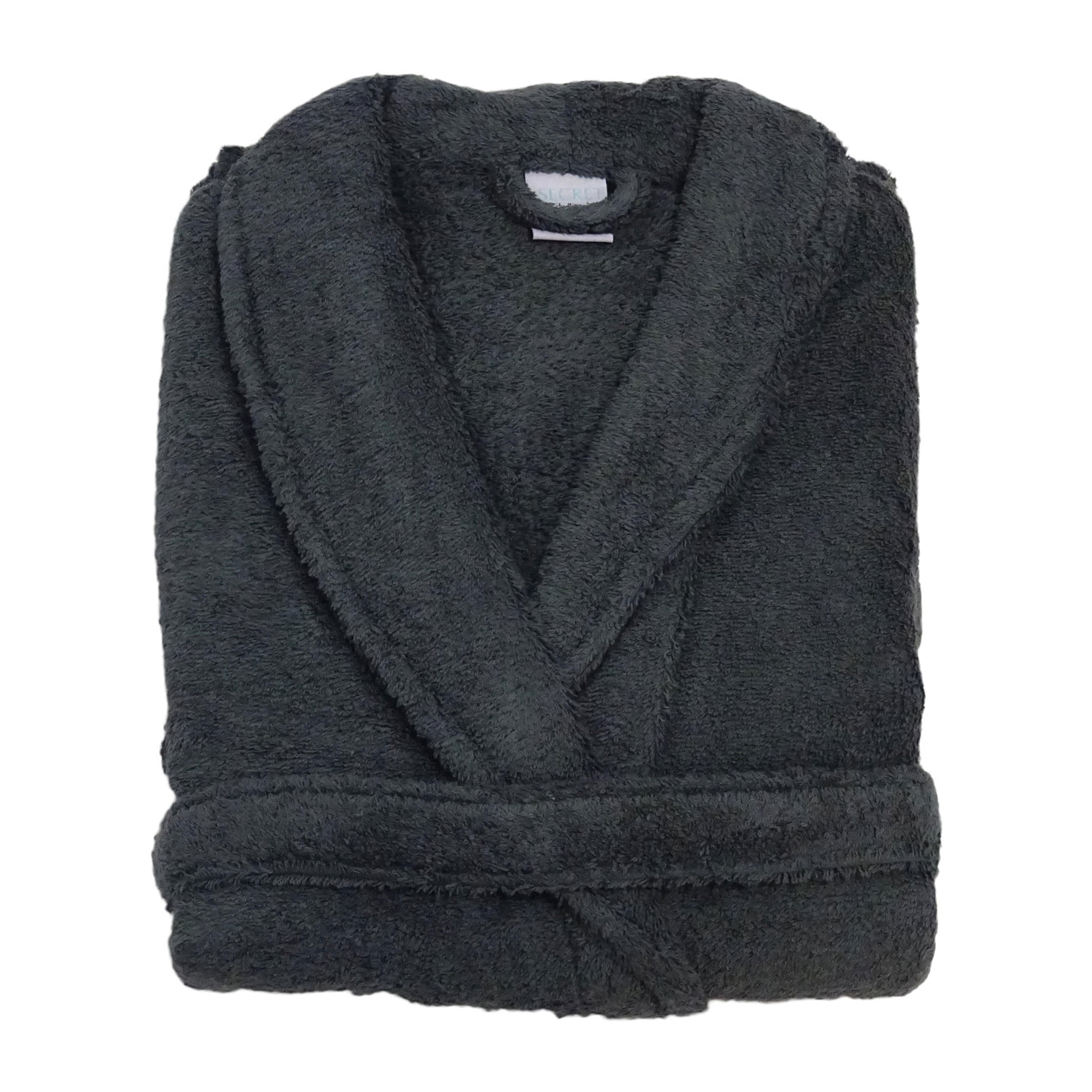 Peignoir de bain uni et coloré - Gris Foncé