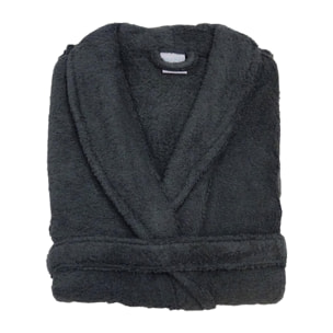 Peignoir de bain uni et coloré - Gris Foncé