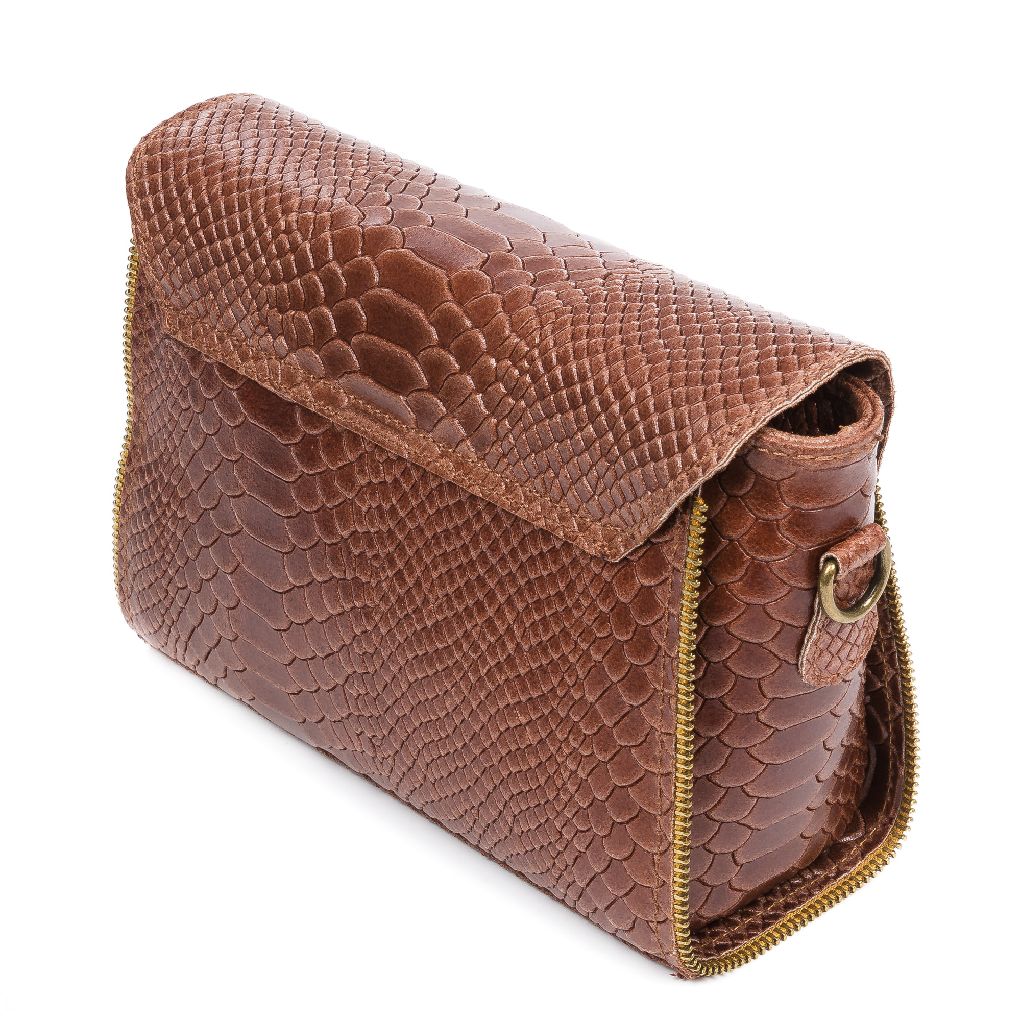 Mariola Borsa a tracolla Donna.Pelle autentica Camoscio Stampa Serpente