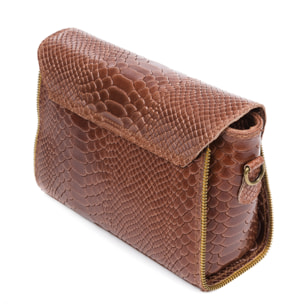 Mariola Borsa a tracolla Donna.Pelle autentica Camoscio Stampa Serpente