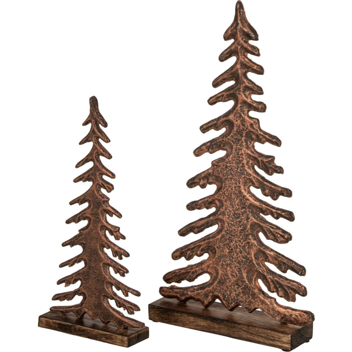 J-Line Pin sur base - aluminium - cuivre/naturel - large