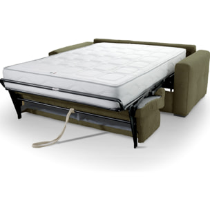 Canapé convertible express 3 places en velours côtelé - ANDREA