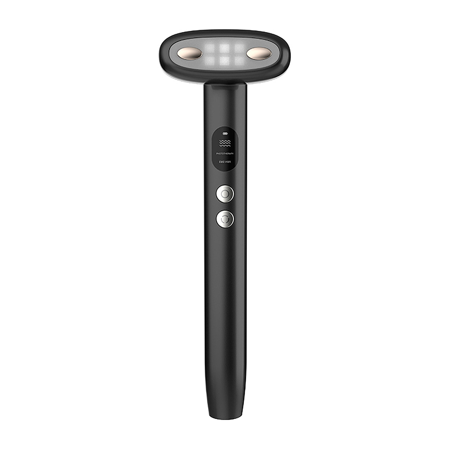 Bastone di bellezza con trattamento EMS, effetto compressa calda e luminoterapia a 9 colori.