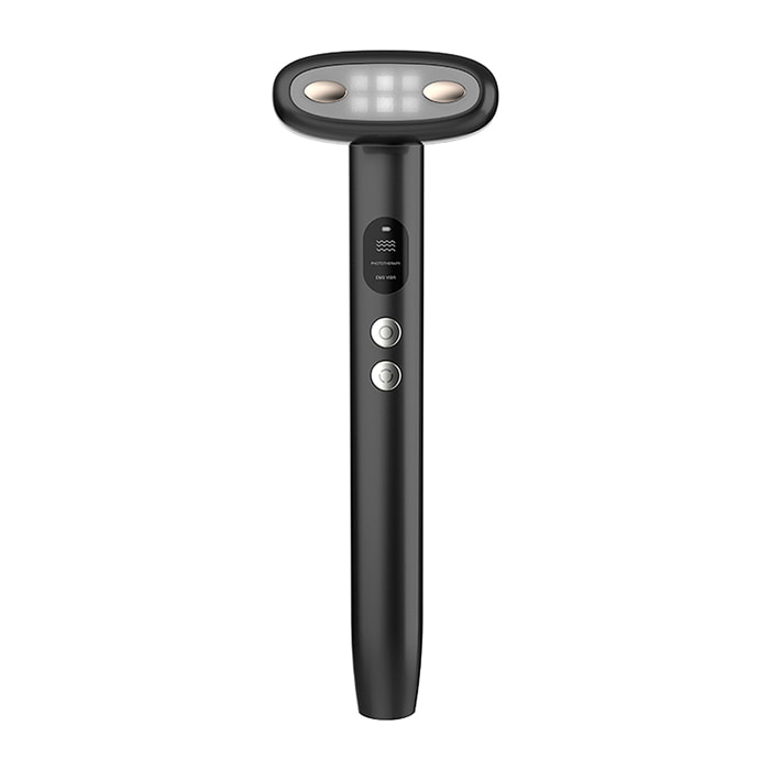 Bastone di bellezza con trattamento EMS, effetto compressa calda e luminoterapia a 9 colori.