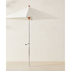 Parasol en aluminium et toile blanc 200cm COMETE