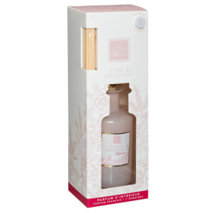 Diffuseur de parfum Maël 200ml verre rose patchouli