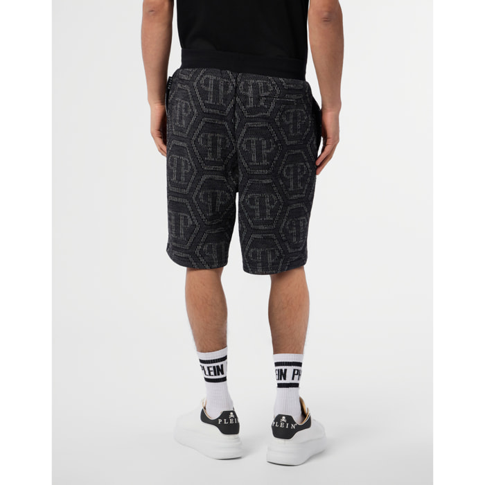 PHILIPP PLEIN Jacquard Shorts Monogram