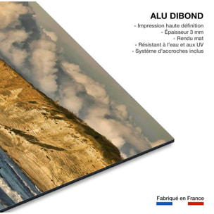 Tableau plage d'hendaye et les rochers des 2 jumeaux Tableau alu Dibond