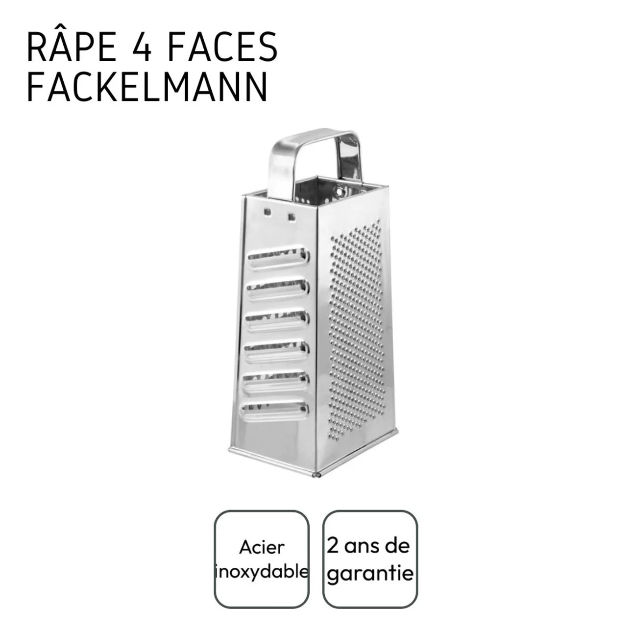 Ensemble de 2 Râpes quatre face multiusage 23 cm Fackelmann Handmade Tradition