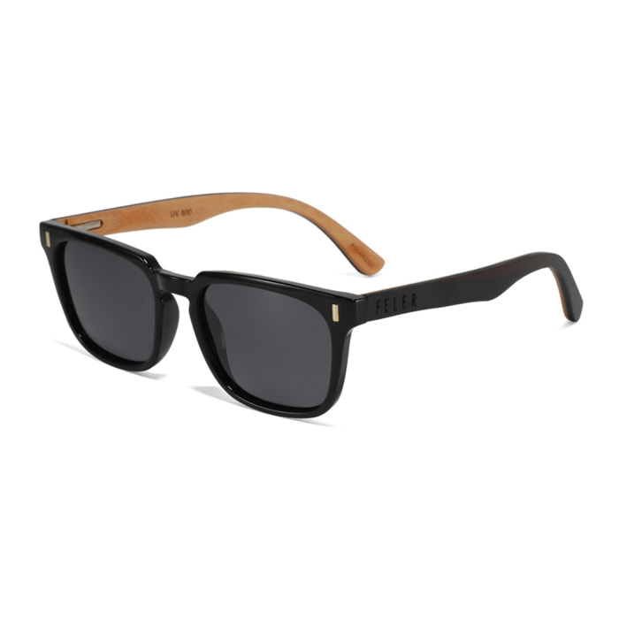 Gafas de Sol Feler 1558-1 Polarizadas de Madera Unisex 52mm